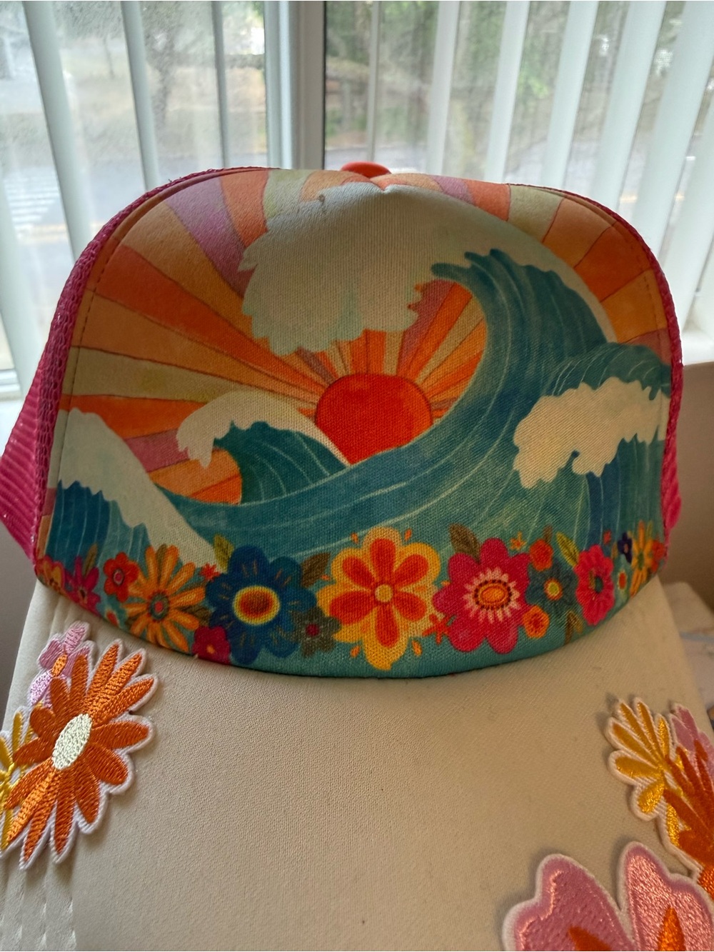 Natural Life Waves Adjustable Trucker Hat - Picture 4 of 11